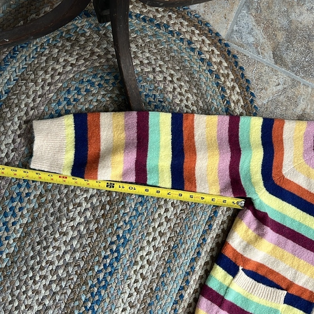 Free People x Found Multi-Stripe Cardigan Sweater Size Medium NWT - Picture 11 of 14